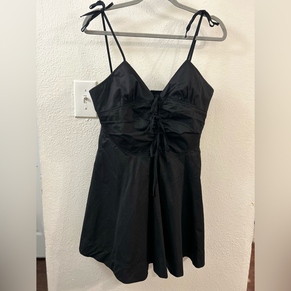 Zara Black Strap Corset Dress
